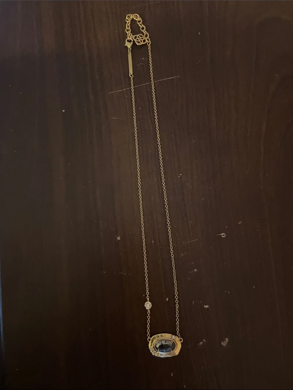 Kendra Scott Necklace with Grey Metallic Stone